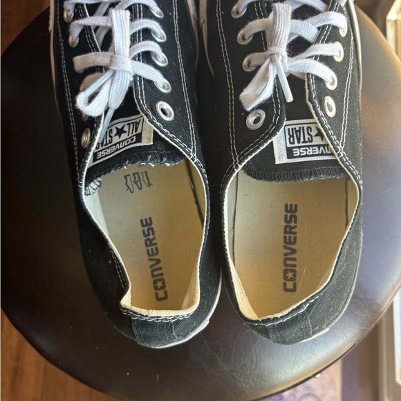 Converse Black and White Canvas Sneakers - Picture 4 of 6